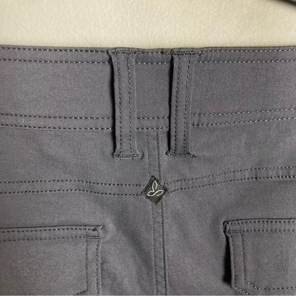 Prana convertible pants women's size 8 gray Monarch capri GORPcore Granola hike - Picture 5 of 11